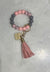 Silicone Beaded Bracelet Key Chain - Pink Vibes Only