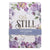 Notebook - Be Still and Know Purple Floral Set - Psalm 46:10
