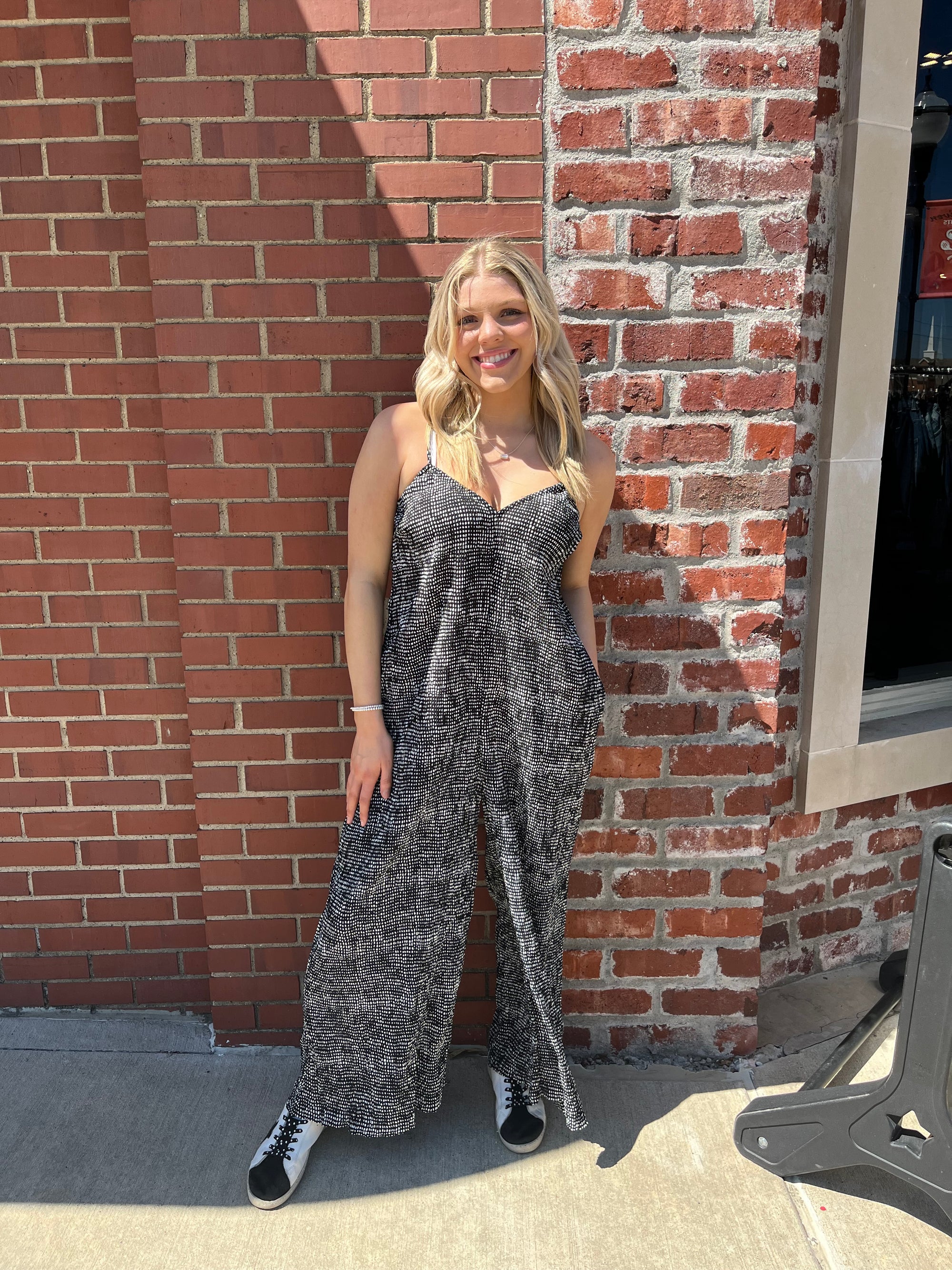 Very J Connect the Dots Romper