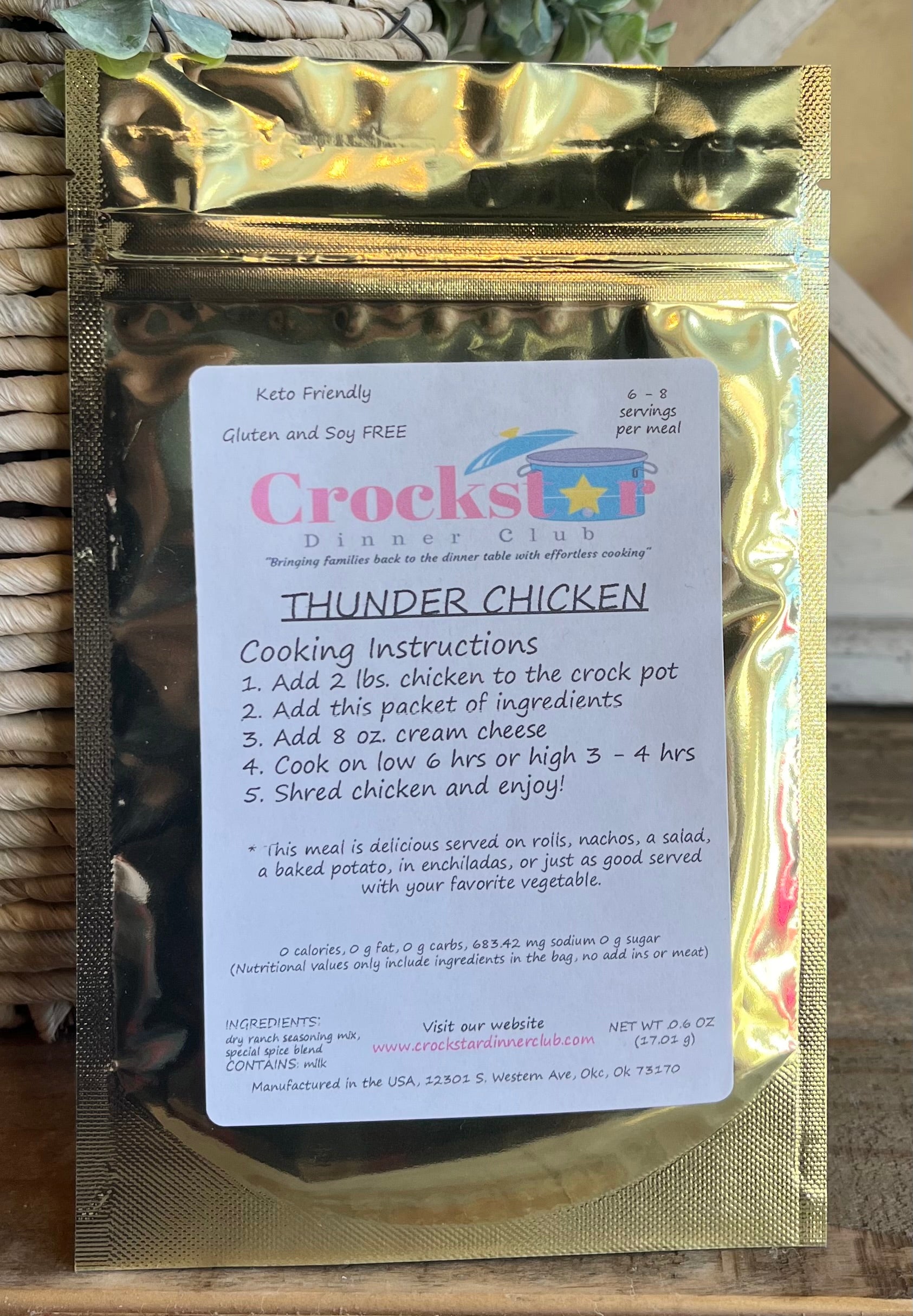 Crockstar Dinner Club - Thunder Chicken