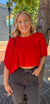 Entro Seeing Red Blouse