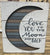 Slat Box Sign - Love you to the Moon