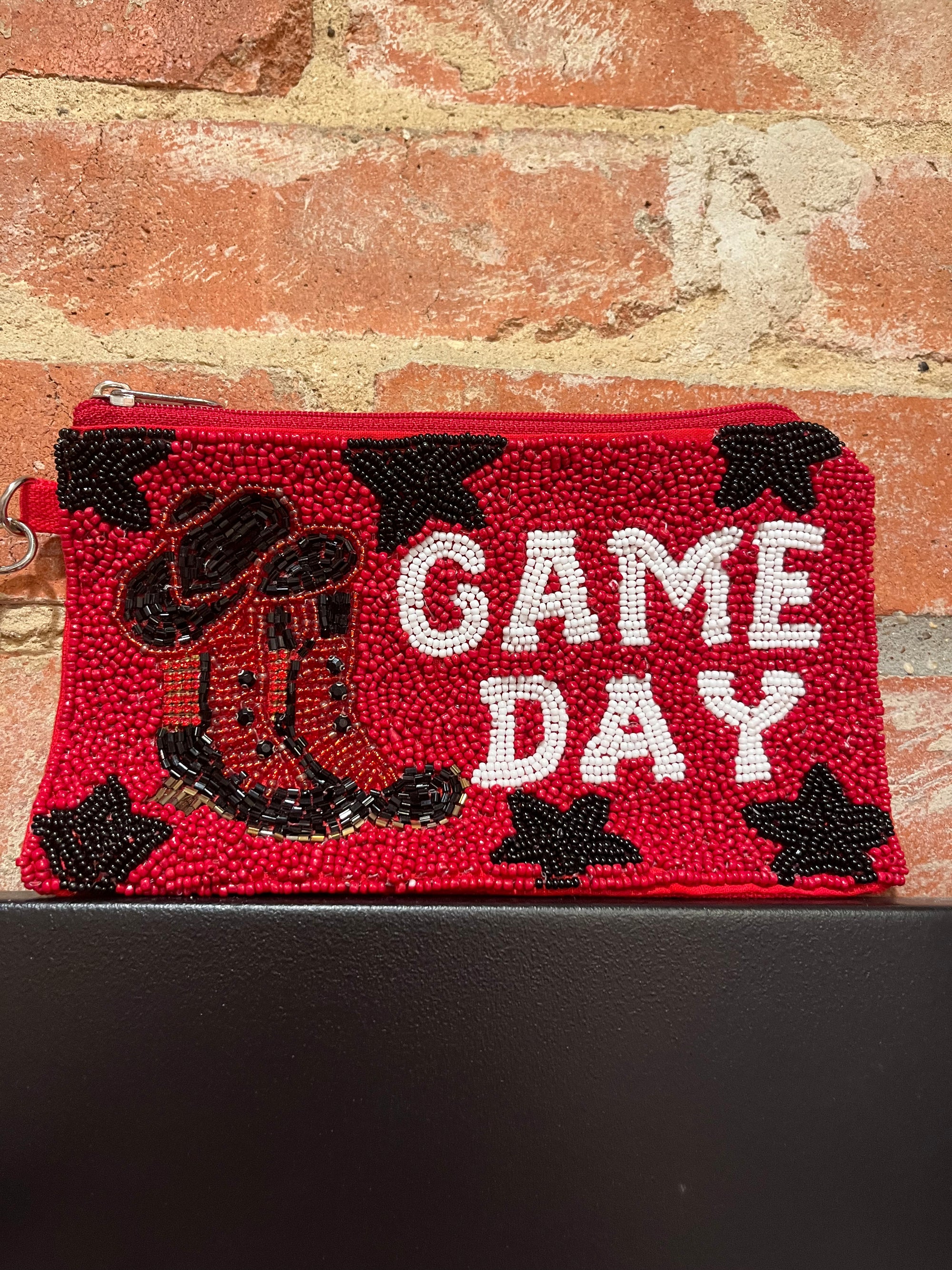 Beaded Clutch - Hawks Game Day