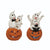 Figurine - Light Up Ghastly Pumpkin