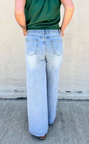 Easel Mitchell Wide Leg Jeans