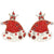 Christmas Santa Claus Hat Bead Earrings