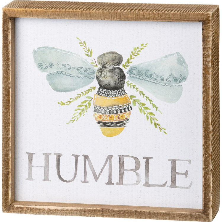 Inset Sign - Bee Humble