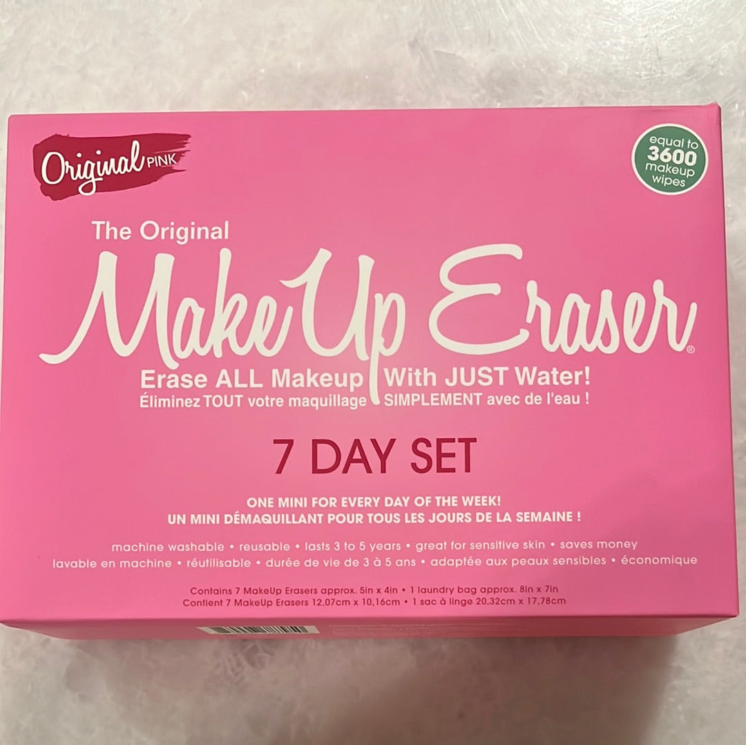 MakeUp Eraser Seven Day Set - Pink