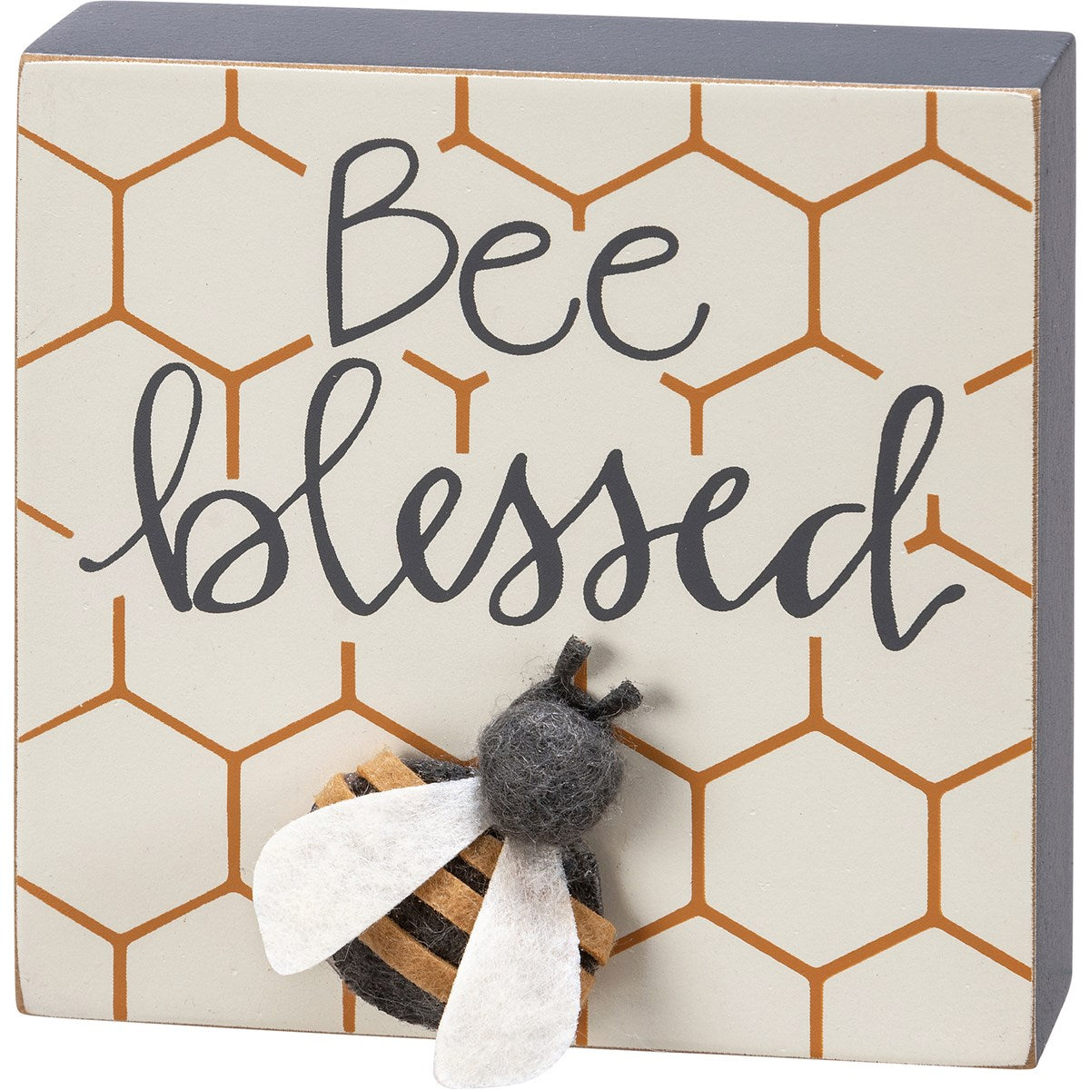 Bee Blessed Block Sign