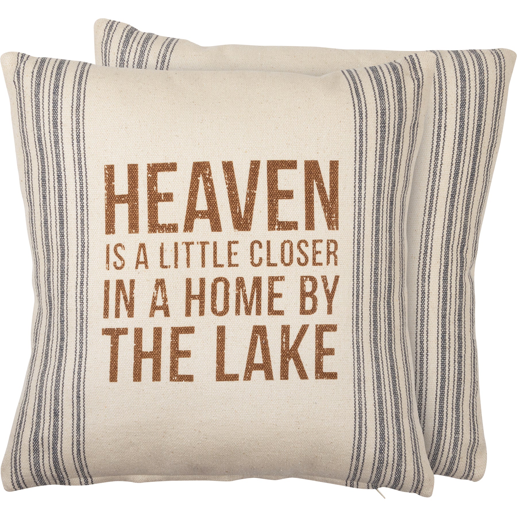 Heaven Is Closer In A Home By The Lake Pillow