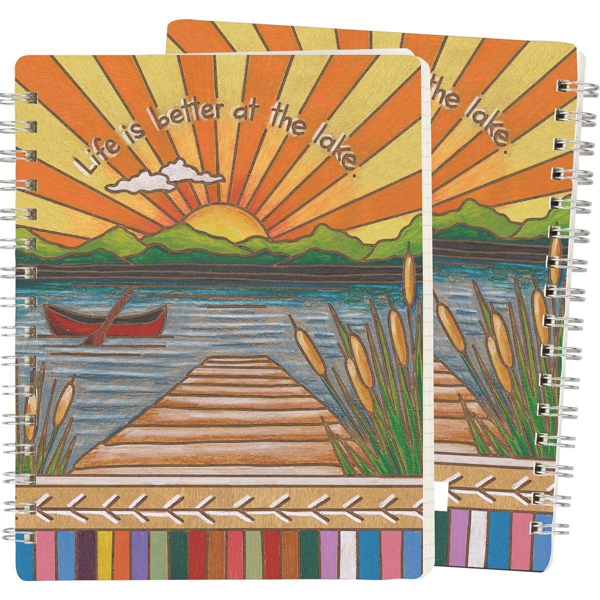 Life Is Better At Lake Spiral Journal