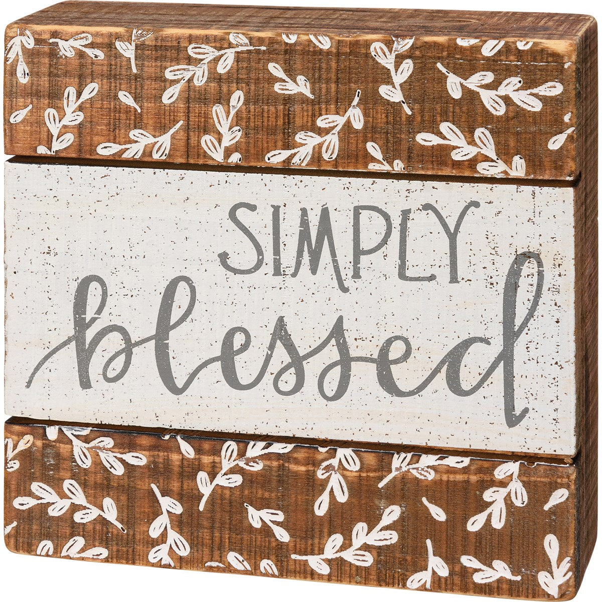 Slat Box Sign - Simply Blessed