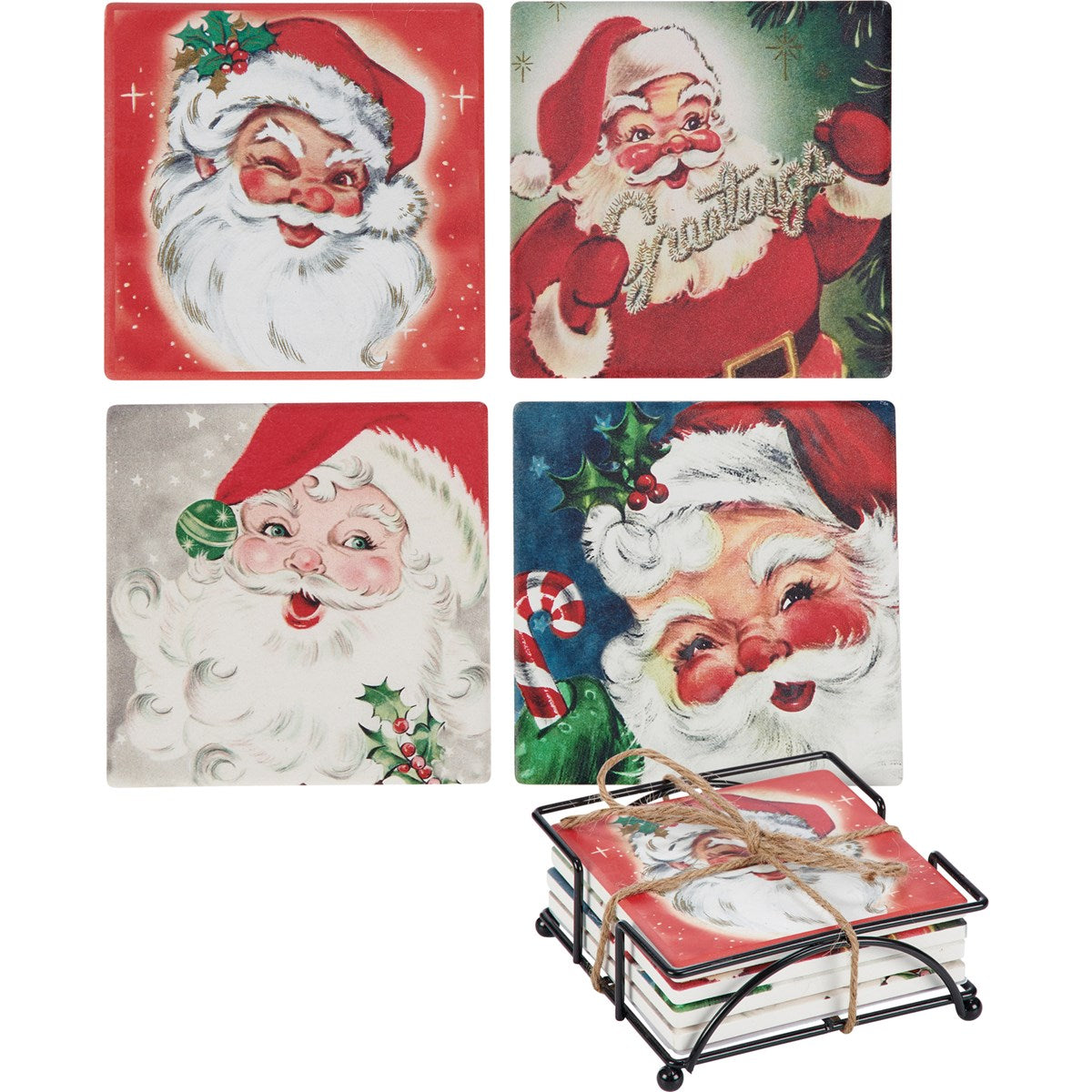 Coaster Set - Santa Claus