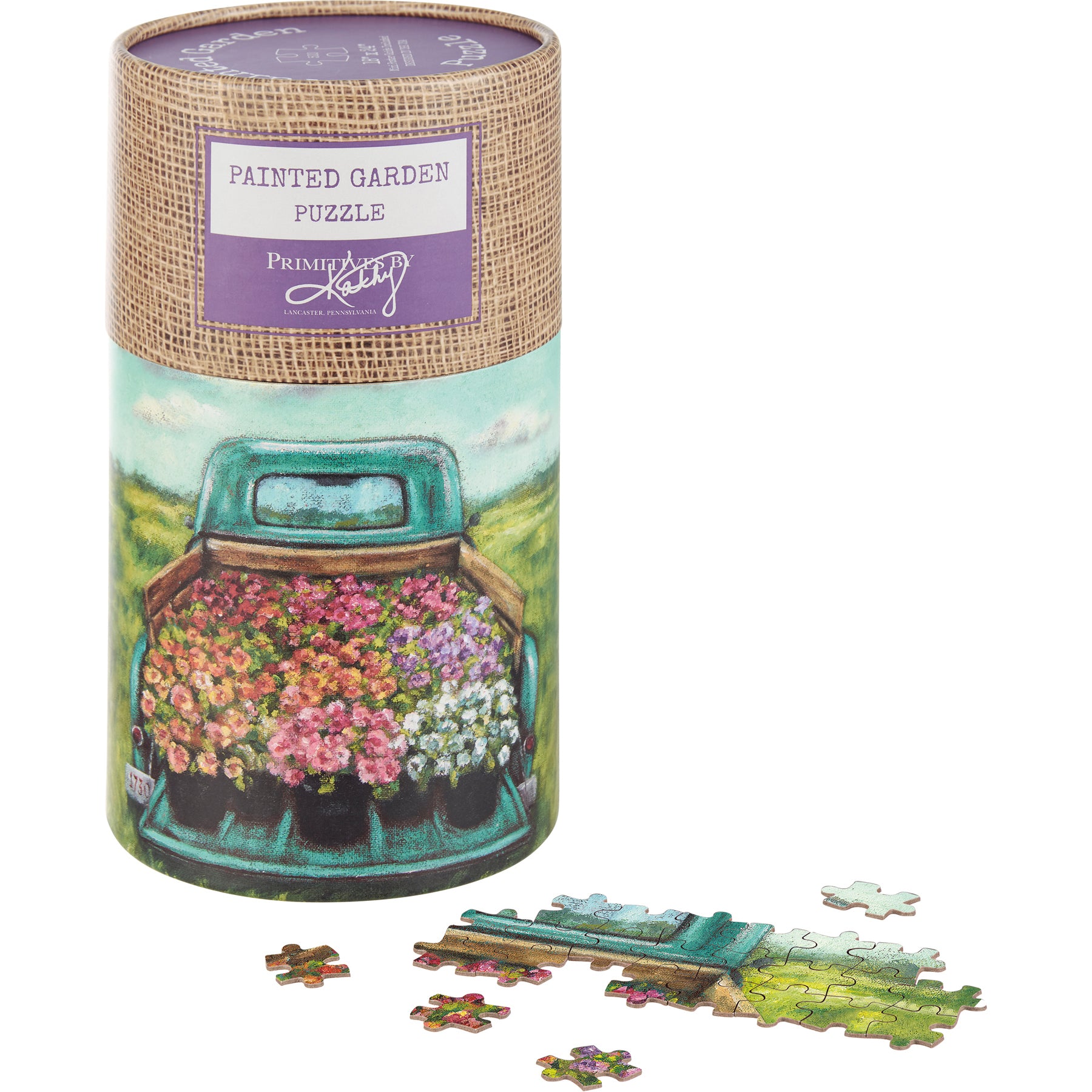 Games - Truck Bed Flower Puzzle Tube