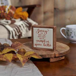 Box Sign - Pumpkin Spice Latte