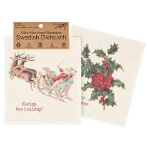 Dishcloth Set - Christmas Swedish