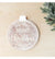 Round Sign - Snowy Merry Christmas Ornament