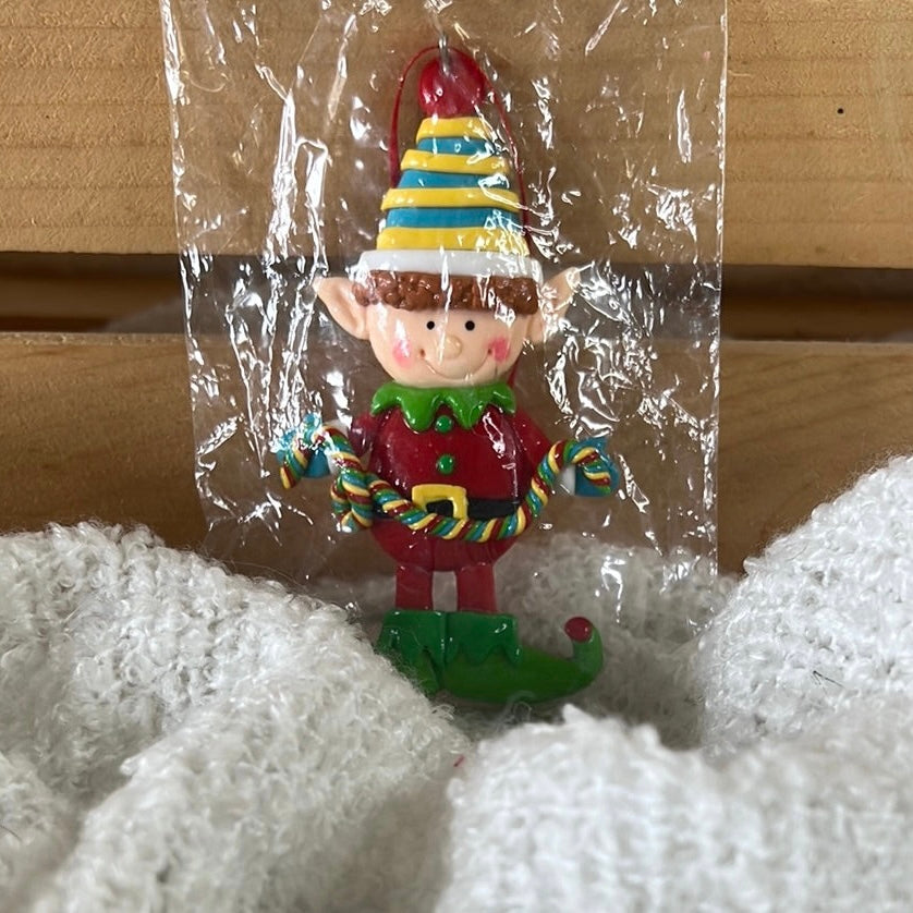 Ornament - Elf Blue & Yellow Hat