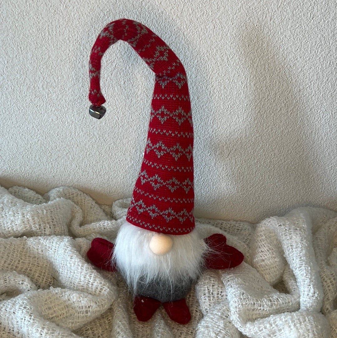 Plush - Grey & Red Jingle Gnome