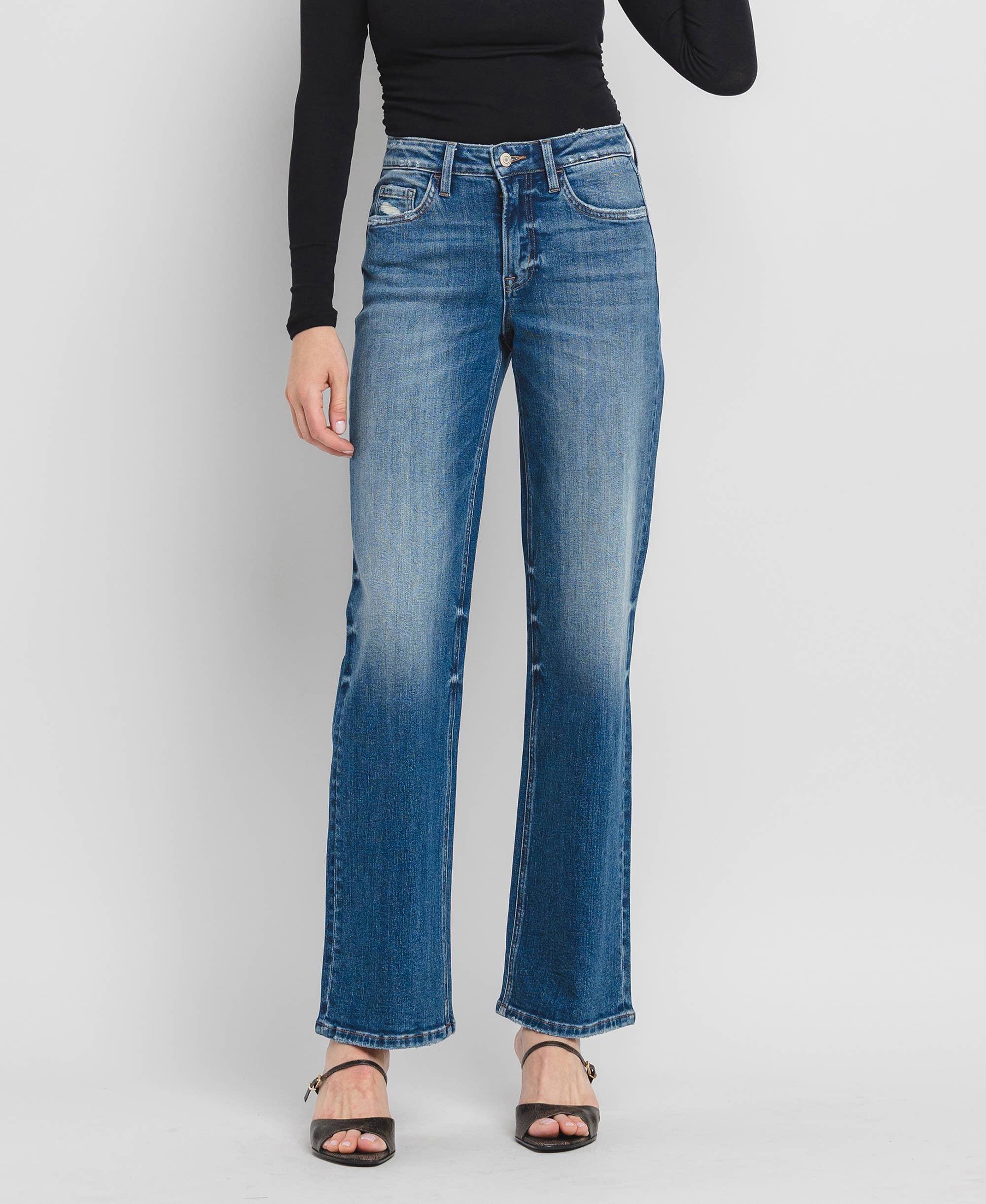 Vervet Pasadena High Rise Slim Wide Jeans