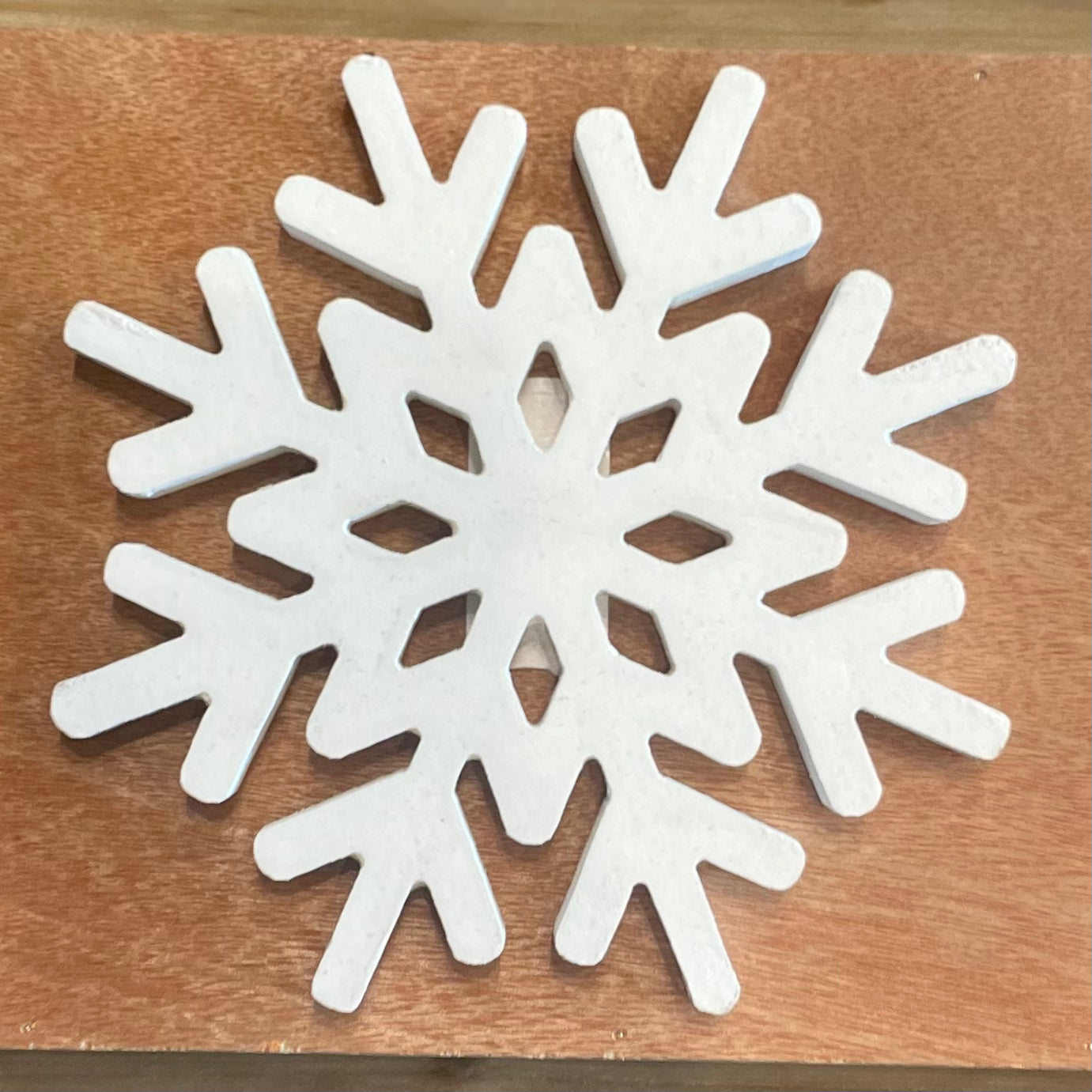 Wooden Decor - 7" Snowflake