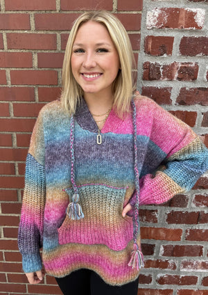 AndTheWhy Candy Shop Rainbow Hoodie Sweater