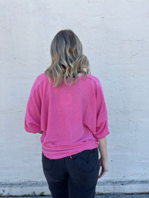 Tres Bien Thinking Out Loud Top - Pink