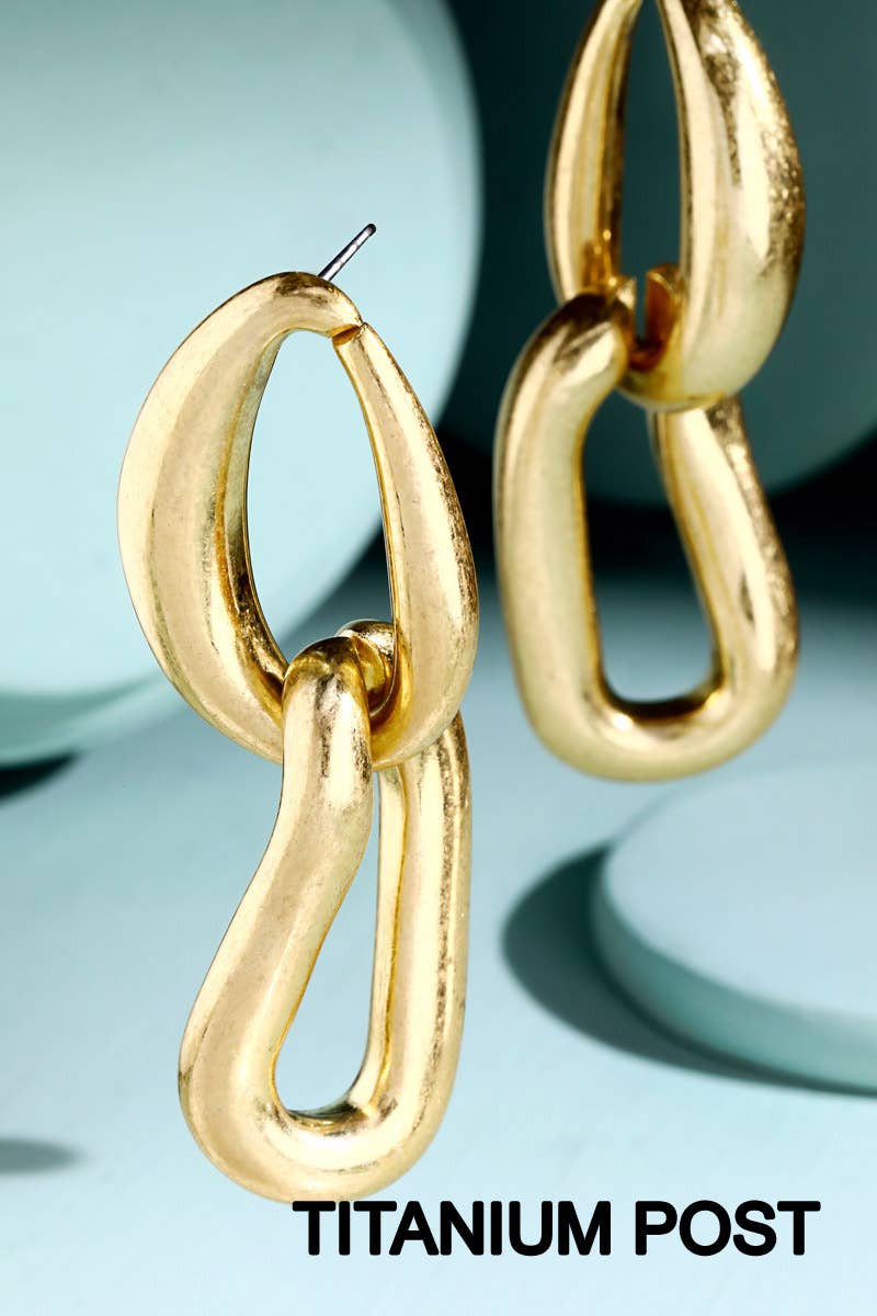 Chain Reaction Chunky Chain Link Earrings