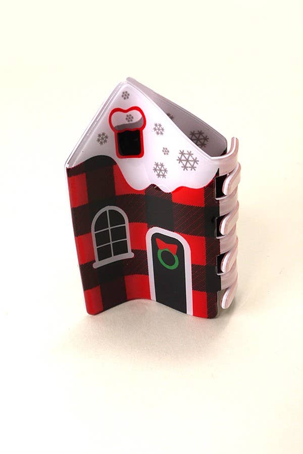 Christmas Gingerbread House Hair Claw Clips