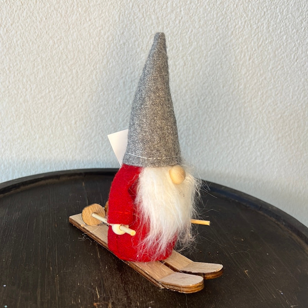 Plush - Skiing Grey Hat Gnome