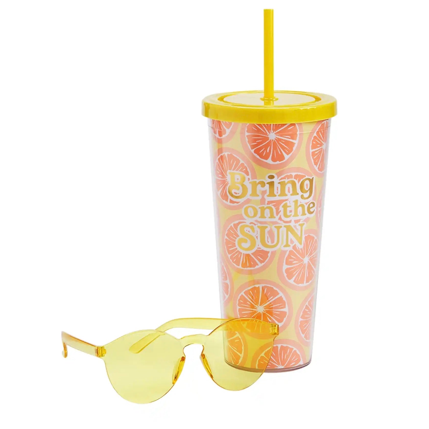 MUD PIE Tumbler & Sunglasses Set