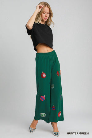 Umgee Christmas Ornaments Sweatpants