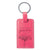 Keychain - All Things are Possible Pink Faux Leather - Matthew 19:26