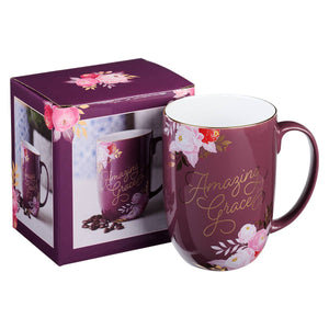 Mug - Amazing Grace Mulberry Pink