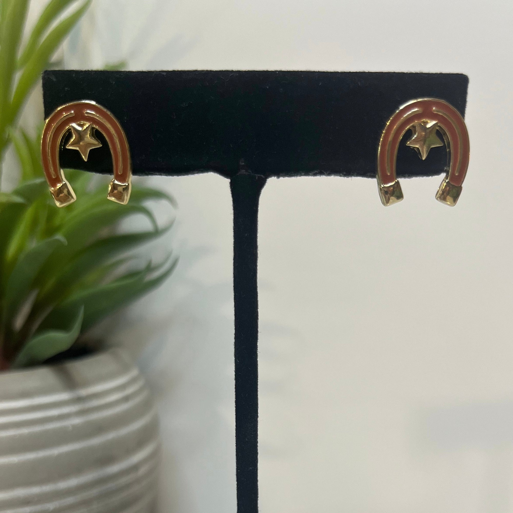 Earrings - Horseshoe Studs