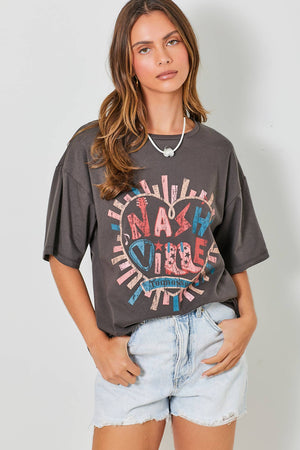 BaeVely Nashville Vibin' Graphic Tee