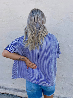 ZENANA Stripe for the Pickin' Top - Various Colors!