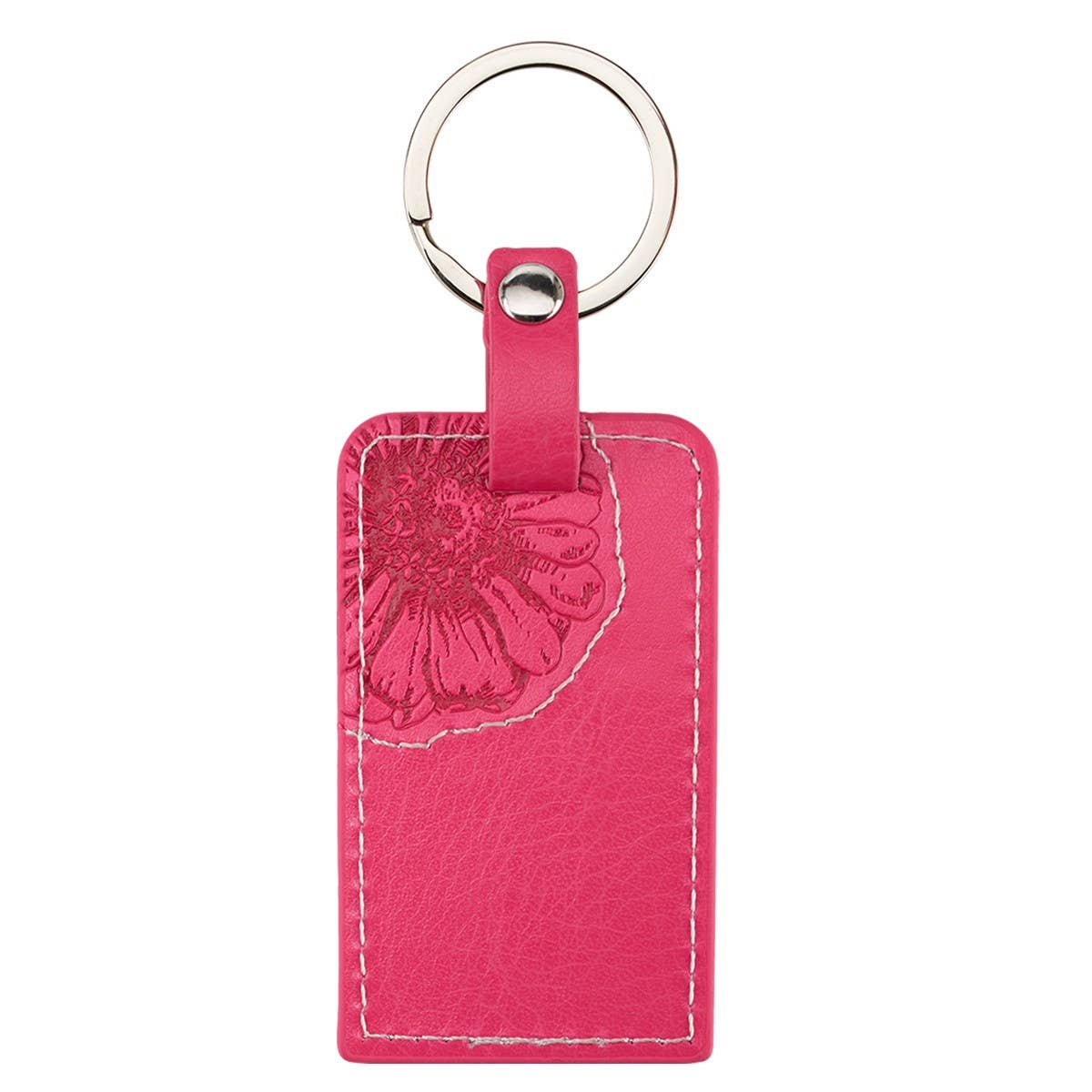 Keychain - All Things are Possible Pink Faux Leather - Matthew 19:26