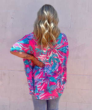 Dear Scarlett Felicity Dolman Blouse - Waikiki Wahine