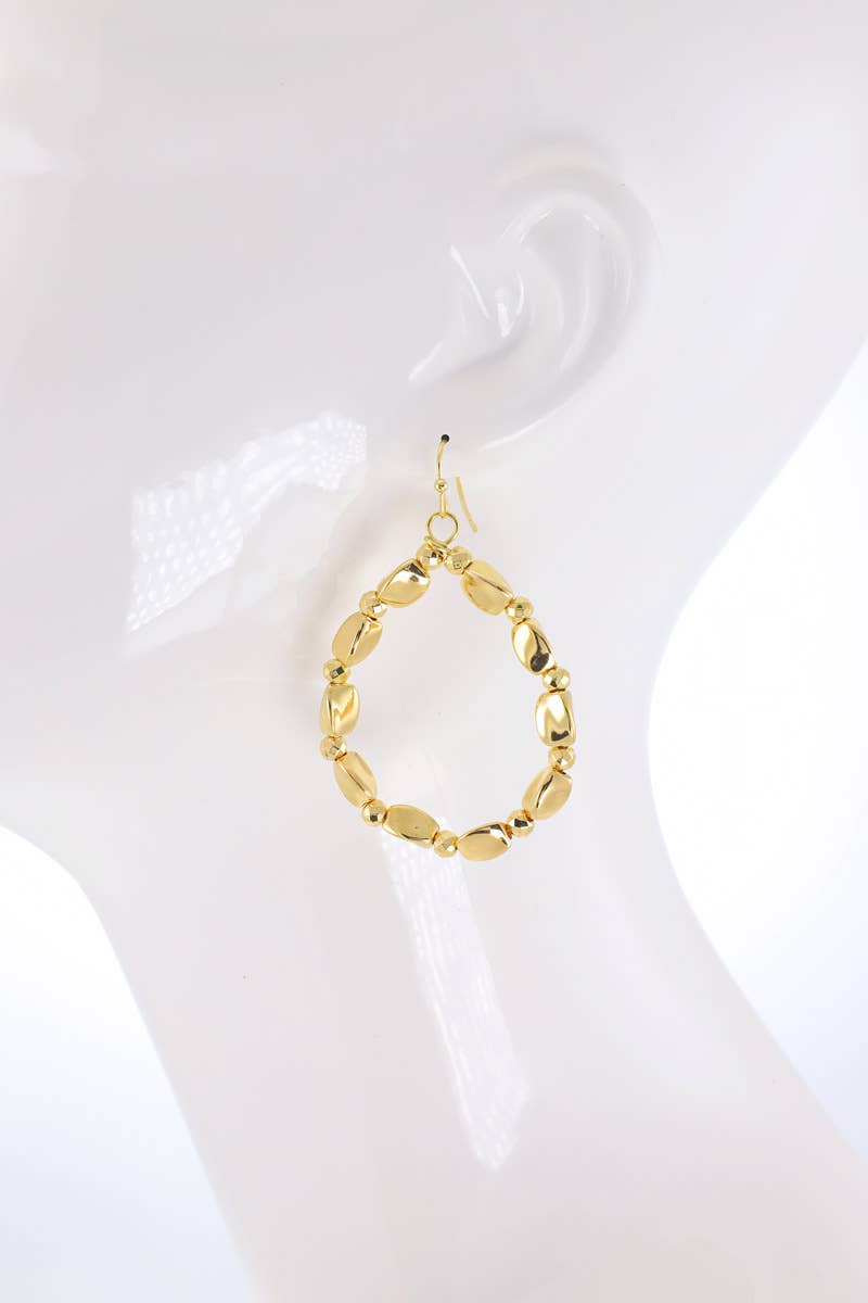 Another Season Beaded Teardrop Dangle Earrings