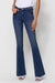 Vervet Sacramento Mid Rise Raw Hem Flare Jeans