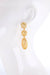 Only You - Gold - Hypoallergenic Linear Puffed Pattern Earrings