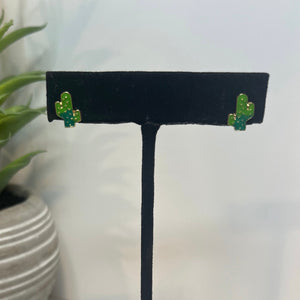 Earrings - Dainty Cactus Studs