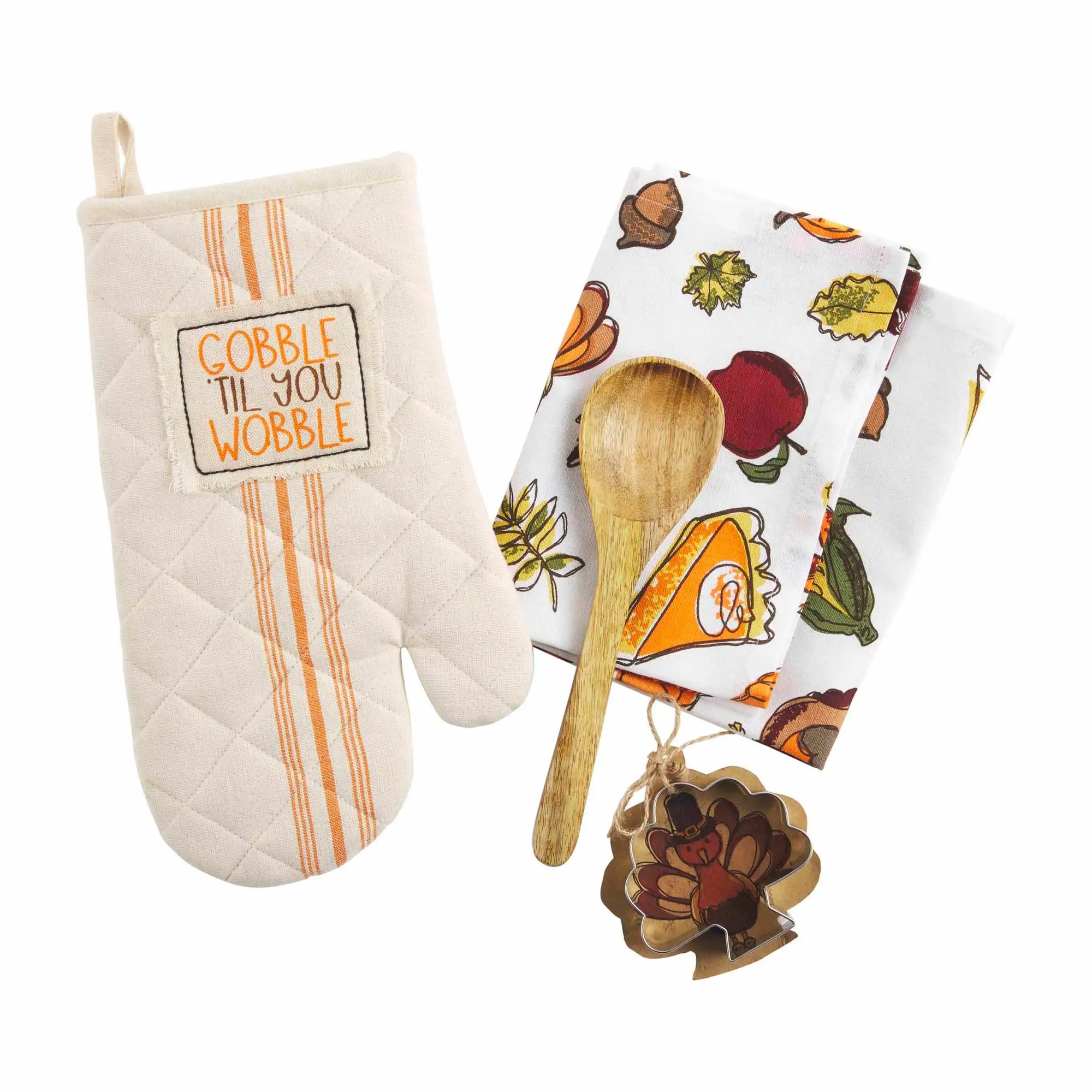 Gobble Oven Mitt and Towel Set