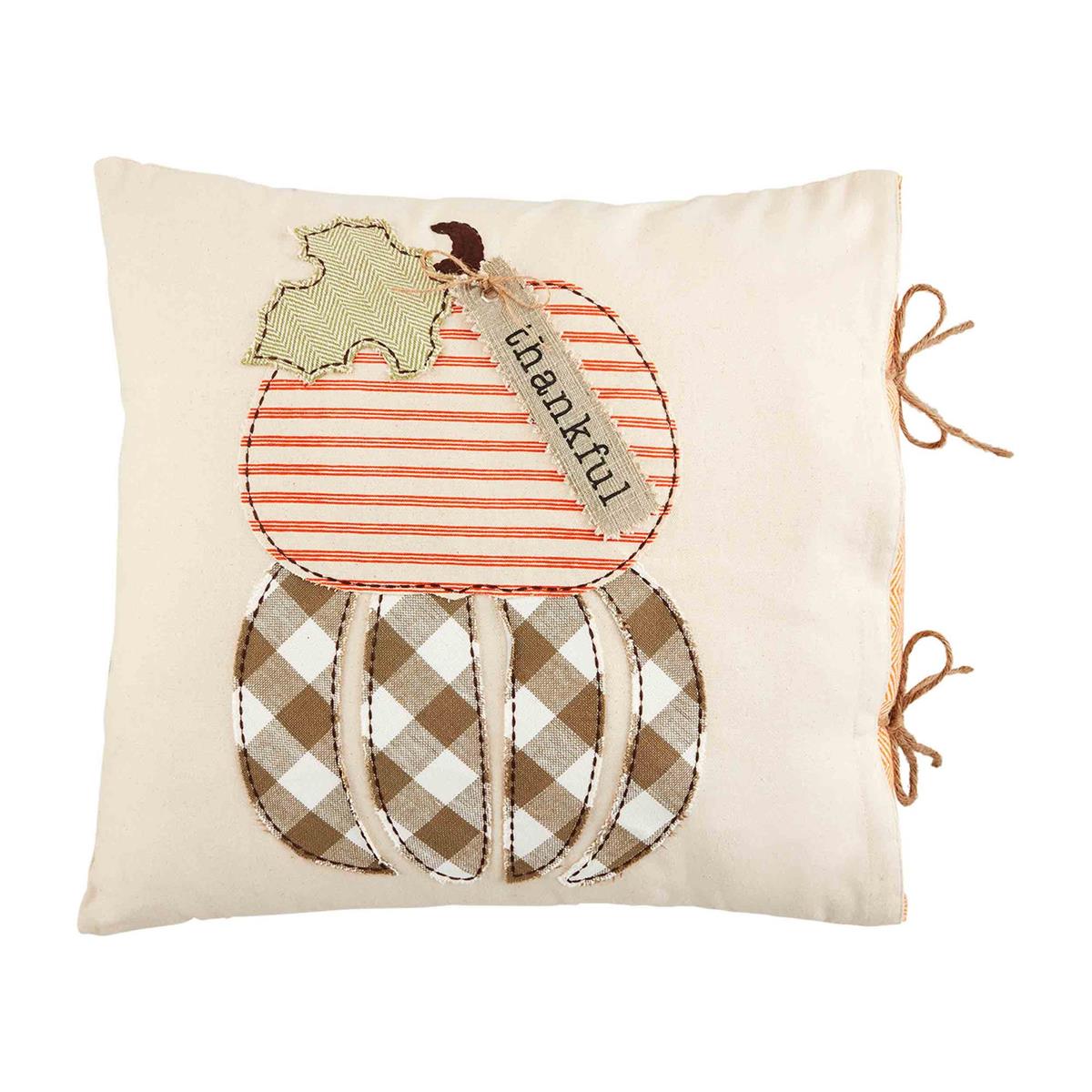 Mud Pie Pillow - Thankful Pumpkin