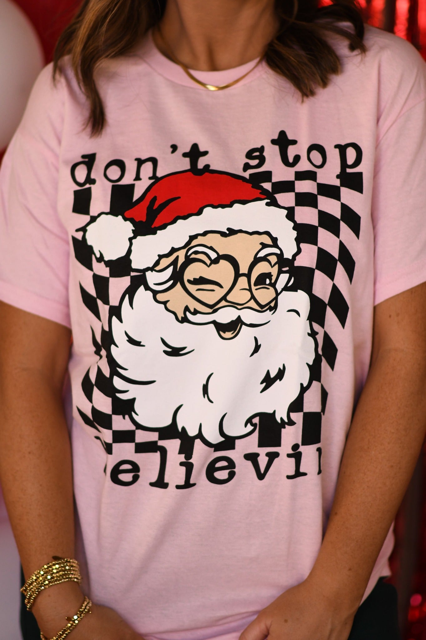 Christmas Graphic Tee - Don't Stop