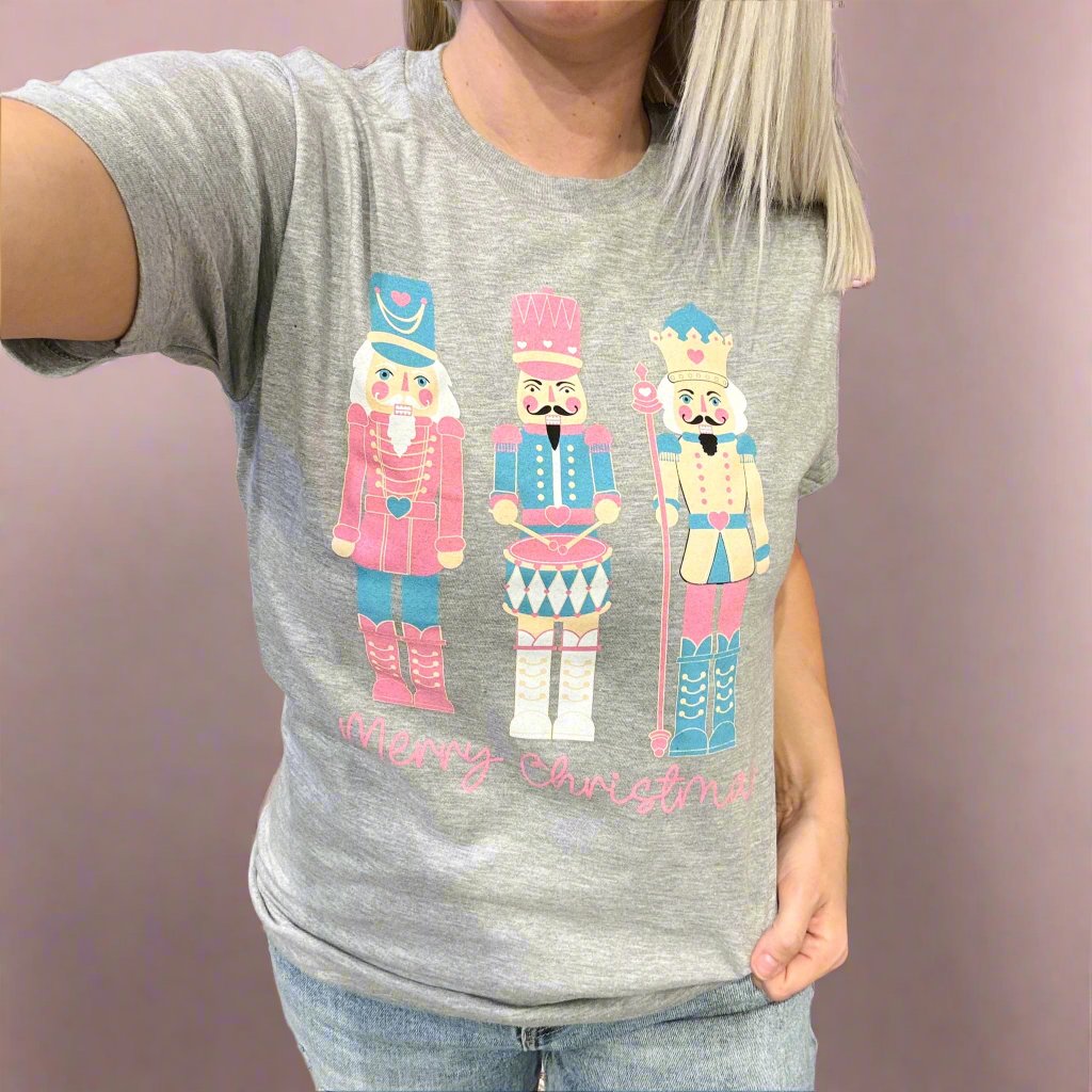 Christmas Graphic Tee - Nutcracker Trio