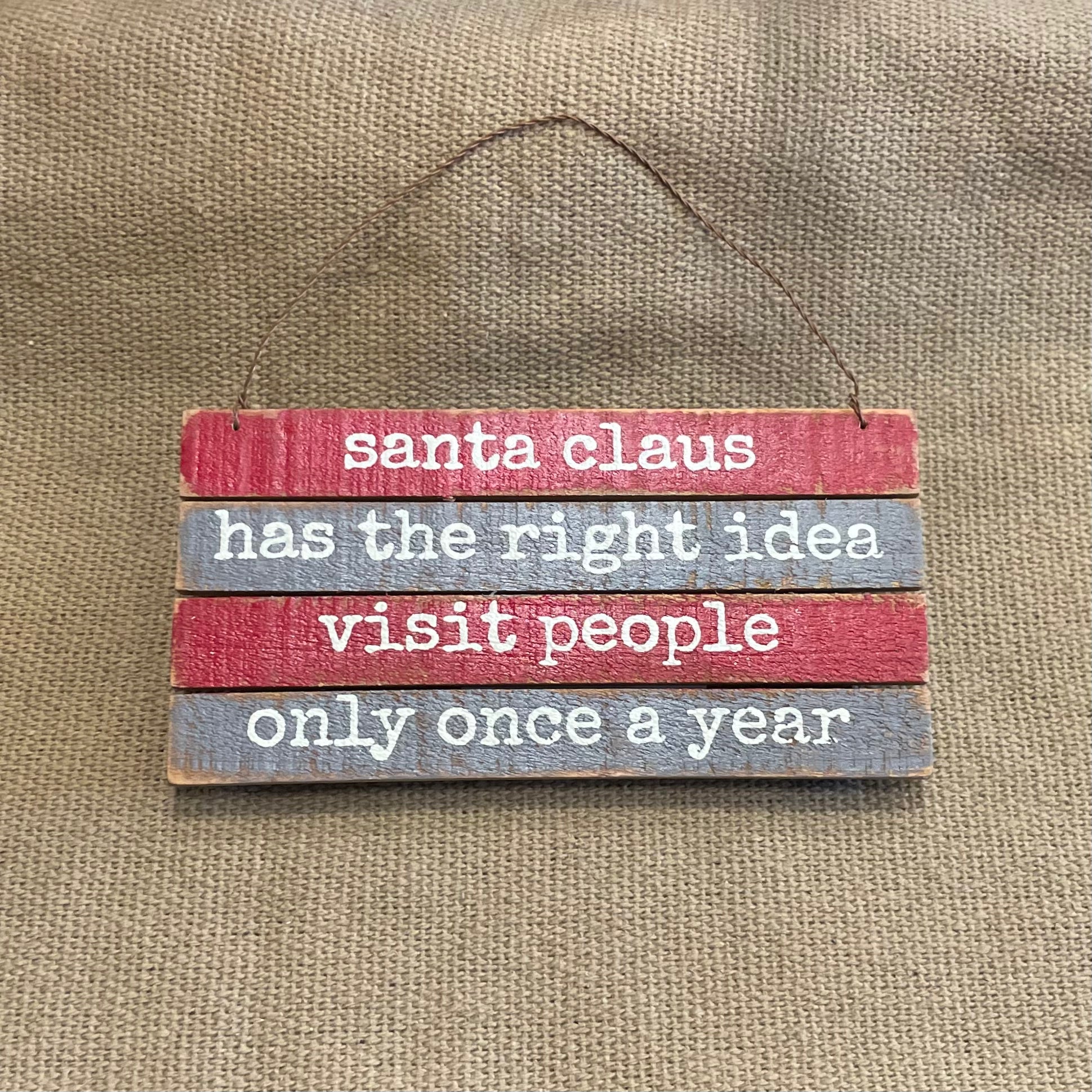 Hanging Sign - Santa Claus Idea