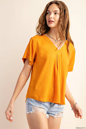 Kori Eliana V-Neck Top