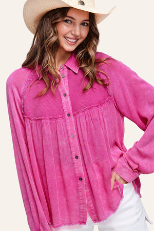 La Miel Dancin' at the Pink Pony Washed Gauze Top